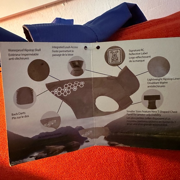 RC Pets NWT dog Venture Shell Electric Blue 12” size. Reflective details! - Picture 4 of 6